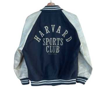 m*o様 HARVARD UNIVERSITY レザースタジャン 90s ロゴス HARVARD UNIVERSITY レザー スタジャン スタジャン