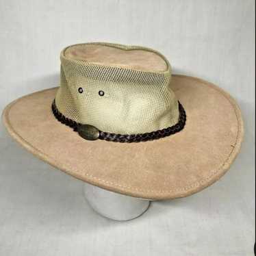 JACARU Australia サマーブリーズハット L 未使用品 メッシュ Jacaru Summer Breeze Australian Leather And Mesh Hat Size