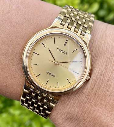 ff427 SEIKO DOLCE 5E31-6A30 ゴールド コンビ 1407 セイコー ドルチェ メンズ ゴールドコンビ 白文字盤 5E31
