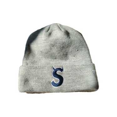 Supreme New Era S Logo Beanie Heather Grey - FW23 - US