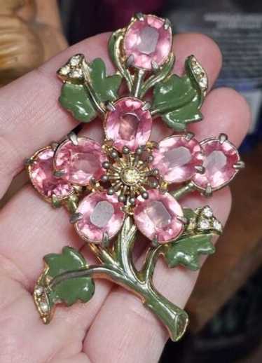 11.440 antique brooch, 30-40s, - Gem