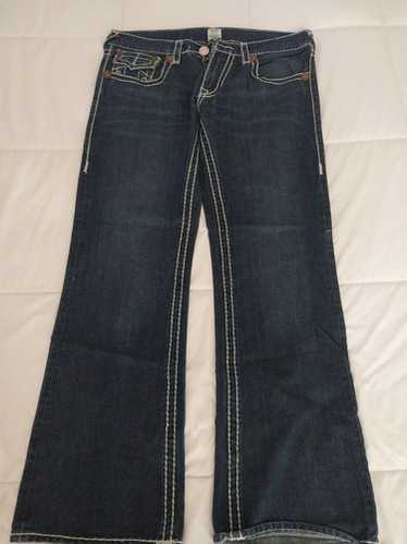 パンツ TRUE RELIGION BILLY GIANT BIG T 31 Y2K Vintage True Religion World Tour Billy Giant Big T Jeans