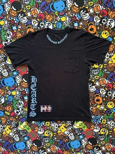 Chrome Heartsダガージップcroptop tee ブラックビンテージ