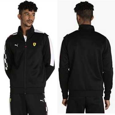 Ferrari ジップアップジャケット 黒 Ferrari ジップアップ ジャケット | ブラック | FARFETCH JP