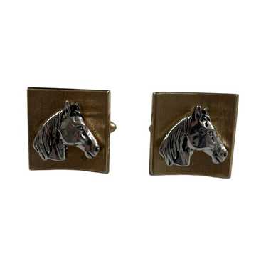 horse head vintage cuff - Gem