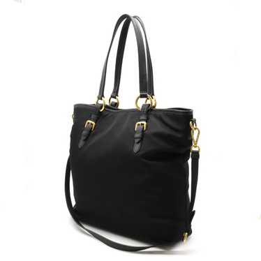 Prada Nylon 2way Tote Bag Black - Gem