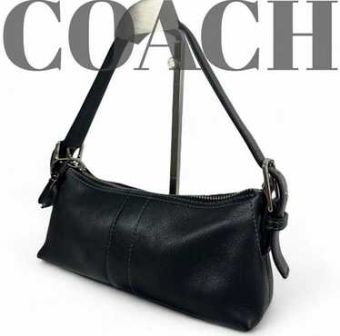 Rare Vintage Coach 7461 Baguette Shoulder Bag Green Leather