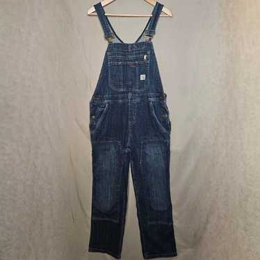 パンツ Carhartt Washed-Denim Bib Overalls Carhartt Loose Fit Washed Denim Bib Overalls - Darkstone