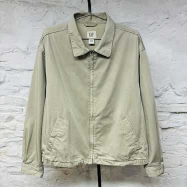 ジャケット・アウター 90s OLD GAP Khaki Harrington Jacket Vintage 90's Gap Essential Khaki Harrington Zip-up Jacket