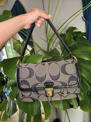 バッグ Vintage Coach Poppy Leather Shoulder Bag Vintage coach signature poppy - Gem