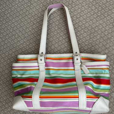 バッグ 1981 Coach Toto Bag Turnrock Multi Color 1981 Coach Toto Bag Turnrock Multi Color