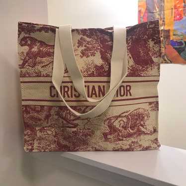 バッグ christian dior minibag novelty Mini Dior Book Tote Blue Dior Oblique Embroidery (21.5 x 13
