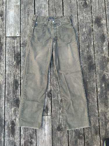 Giorgio Armani Mens Corduroy Pants, Sz 48 IT, Brown Cotton