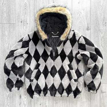 ジャケット・アウター Supreme Diamond Faux Fur Jacket Supreme Diamond Faux Fur Jacket