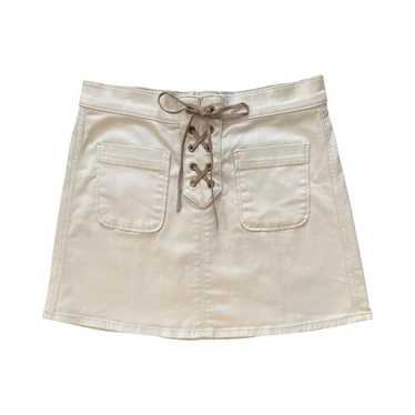 Preloved Women's Casual Skirt - White/Cream - 6 –… - image 1