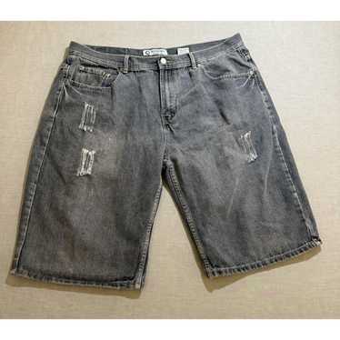 00s AKADEMIKS Denim Baggy Shorts ステッチ 刺繍 s-l400.jpg
