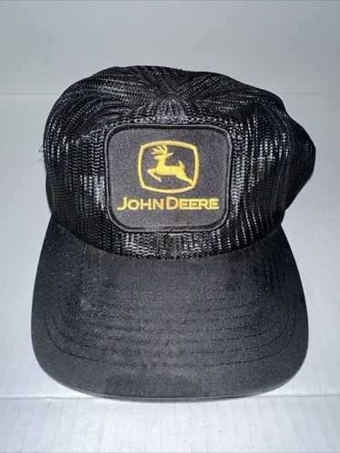 VTG John Deere Patch Hat All Full Mesh Snapback T… - image 1
