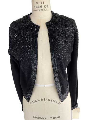 トップス 80's \"Peter Scott\" COTTON CARDIGAN BLACK 80s Peter Scott COTTON CARDIGAN BLACK