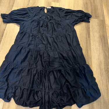 Soliman Dress - Navy | SHOP BAZAAR