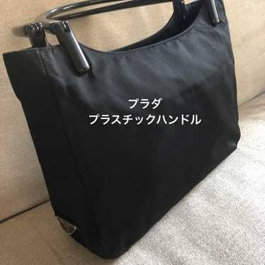バッグ 90s PRADA PLASTIC HANDLE NYLON HAND BAG 90s PRADA PLASTIC HANDLE NYLON HAND BAG