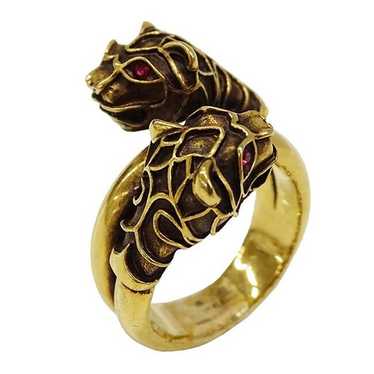 Gucci tiger head ring - Gem