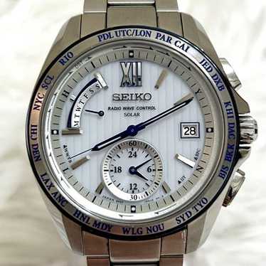 seiko radio wave control　8b54-0ae0 SEIKO Radio Wave Control 8B54-0AE0 Soalr Men's watch Black