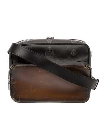 バッグ BERLUTI MILES Monogram Shoulder Bag Berluti Miles leather-trimmed messenger bag Berluti