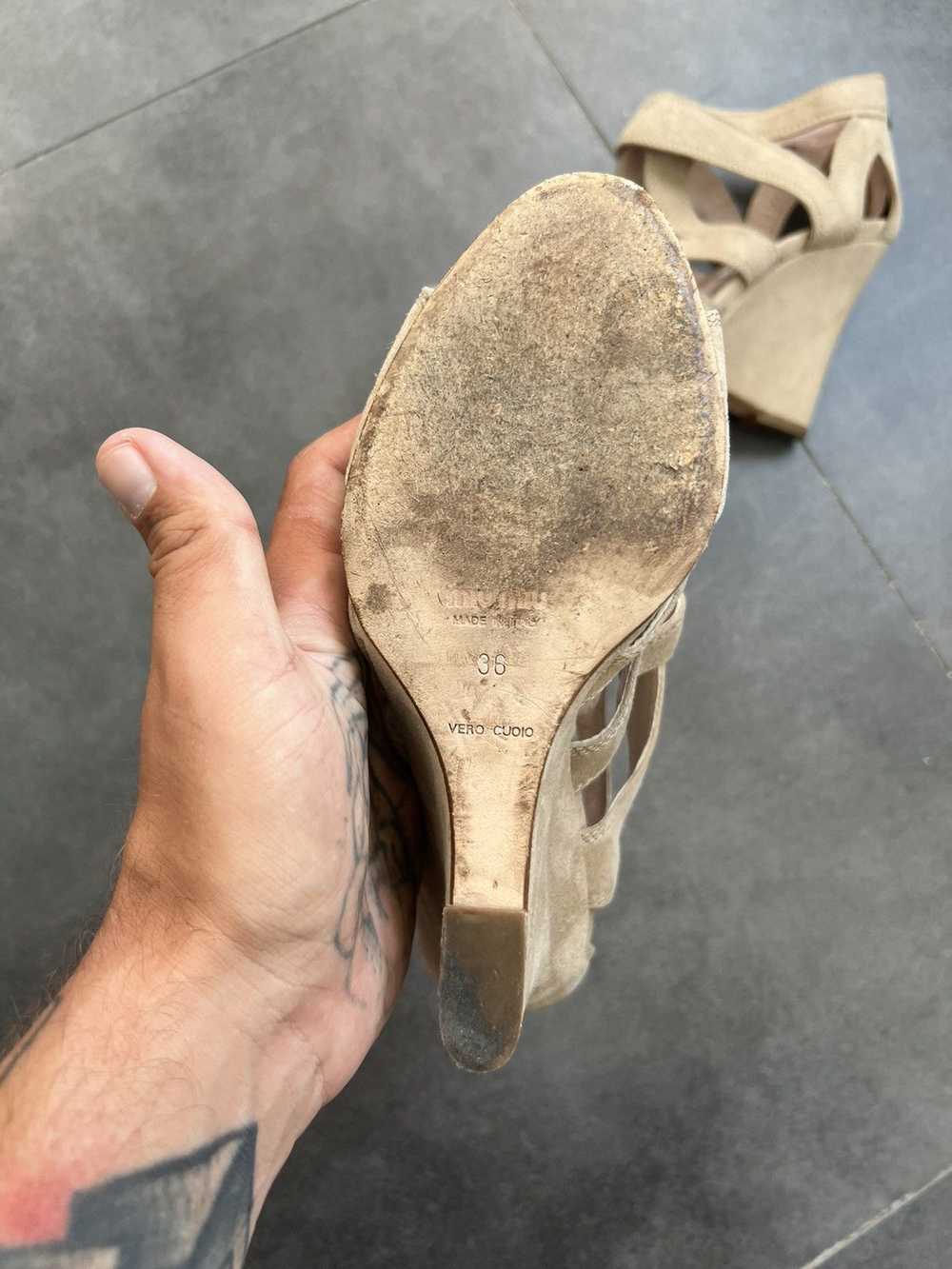 Miu Miu × Prada × Vintage Y2k Miu Miu wedge platf… - image 6