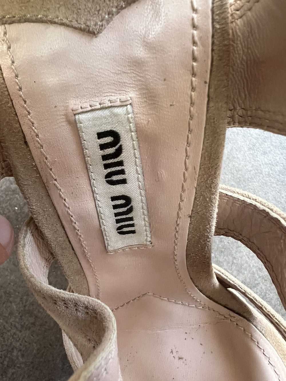 Miu Miu × Prada × Vintage Y2k Miu Miu wedge platf… - image 8