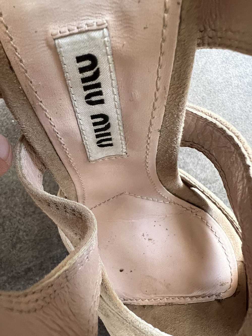 Miu Miu × Prada × Vintage Y2k Miu Miu wedge platf… - image 9