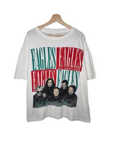 EAGLES HELL FREEZES OVER 1995 Tシャツ L 90s 古着 90s USA製 EAGLES 「Hell Freezes Over 1995」 ワールド