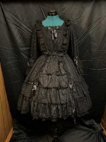 Precious Embroidered Lace Mini Dress black｜東京ロリィタ