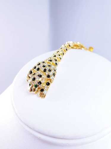 Leopard/panther/jaguar/cougar articulated bracelet - Gem