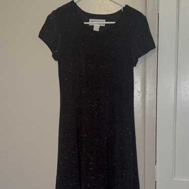 JESSICA HOWARD 黒ベロアドレス 80s-90s USA Jessica howard vintage black - Gem