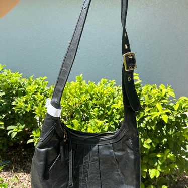 極美　Vintage Coach Ergo Shoulder Bag Black LIMITED EDITION Coach Bleecker Legacy Black Ergo Shoulder