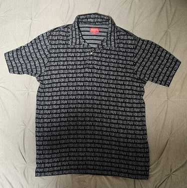 トップス Supreme 18SS Pray For US Jacquard Polo Supreme Pray For Us Jacquard Polo (SS18) - $98
