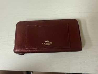 COACH Patent Chain Wallet Burgundy | eBay
