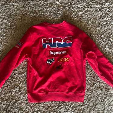 HRC Supreme ブラック トレーナー Supreme/Honda/Fox Racing Crewneck - UG.SHAFT