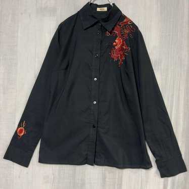VIVIENNE TAM ドラゴン柄 半袖シャツ