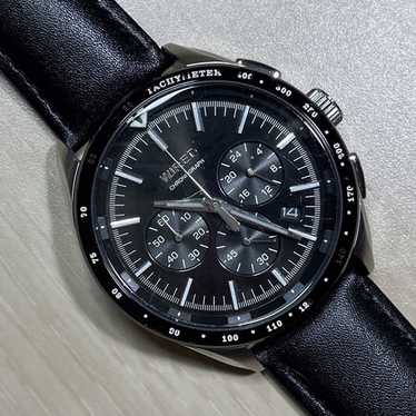 SEIKO クロノグラフ ブラックレザー 超希少・SEIKOダイバー・クロノグラフ・ブラックシーザー - メルカリ