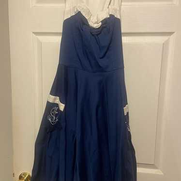 Hell Bunny 50’s 赤黒セーラーワンピース(L)used美品未使用近 Hell Bunny 50's 赤黒セーラーワンピース(L)used美品未使用近