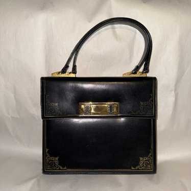 OLD FLORENCE ヌバックレザーブルゾン黒48メイドインイタリア Leather school florence purse - Gem