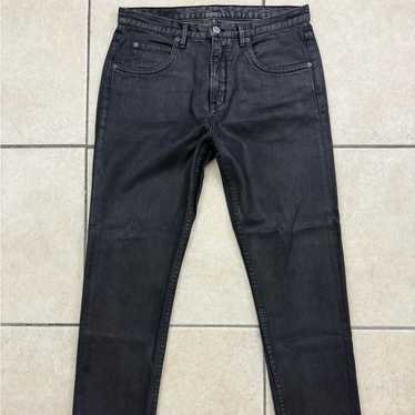 RARE❗️ 本人期 HELMUT LANG BLACK COATED DENIM HELMUT LANG Coated Black Denim Jacket 44 made in Italy