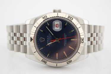 カマタマ　オーセンユニ Rolex Datejust Turnograph 116264 Black Dial Oyster Band 18K