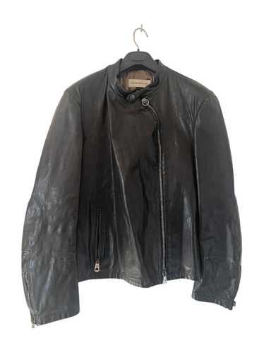 Emporio armani vintage leather biker jacket - Gem