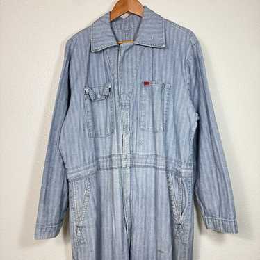 BIG SMITH Herringbone Coveralls Denim Vintage Union M… - Gem