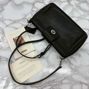バッグ coach leather 2way hand bag vintage Coach 9154 vintage legacy - Gem
