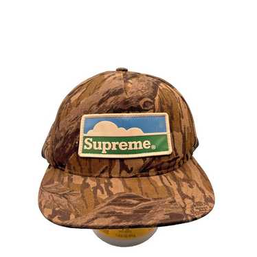 Supreme Horizon 5-Panel Mossy Oak Camo FW18 Snapback Hat Cap