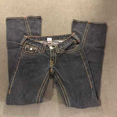TRUE RELIGION DISCO JOEY BIG T ジーンズ 0772 TRUE RELIGION Women's Disco 'Joey' Big T - Drifter Dark Size