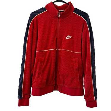 Supreme Studded Velour Track Jacket Burgundy Men's - FW22 - US